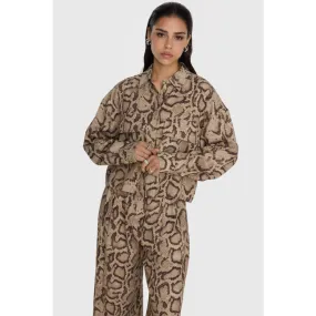 Alix The Label 2412914973 snake twill blouse